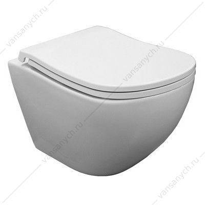 Унитаз безободковый смыв ТОРНАДО с сидением микролифт Azario Etera белый AZ-118E-UQ3 AZARIO (Россия/Китай) купить в Тюмени (Ван Саныч™)