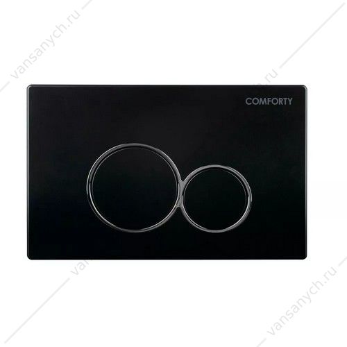 Панель смыва двухрежимная Comforty CF5097EB матовая черная Comforty (Россия) купить в Тюмени (Ван Саныч™)