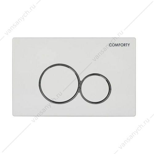 Панель смыва пневматический механизм, 2 реж., Comforty CF5097EWP белый глянец, для инсталляции CF5K010DP Comforty (Россия) купить в Тюмени (Ван Саныч™)
