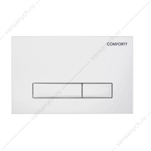 Панель смыва двухрежимная Comforty CF5097HCW белая матовая Comforty (Россия) купить в Тюмени (Ван Саныч™)