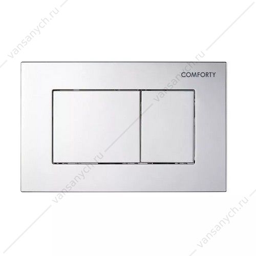 Панель смыва двухрежимная Comforty CF5097JS сатин Comforty (Россия) купить в Тюмени (Ван Саныч™)