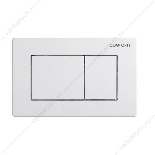 Панель смыва двухрежимная Comforty CF5097JW белая матовая Comforty (Россия) купить в Тюмени (Ван Саныч™)