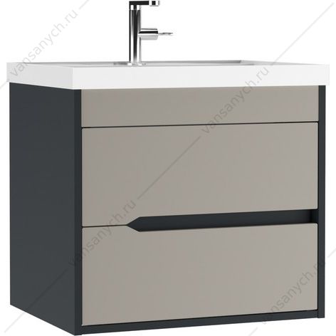 Тумба 60 под раковину UNIT 60 Karat Серый тауп В2 Домино подвесная DK3215T Домино (Россия) купить в Тюмени (Ван Саныч™)