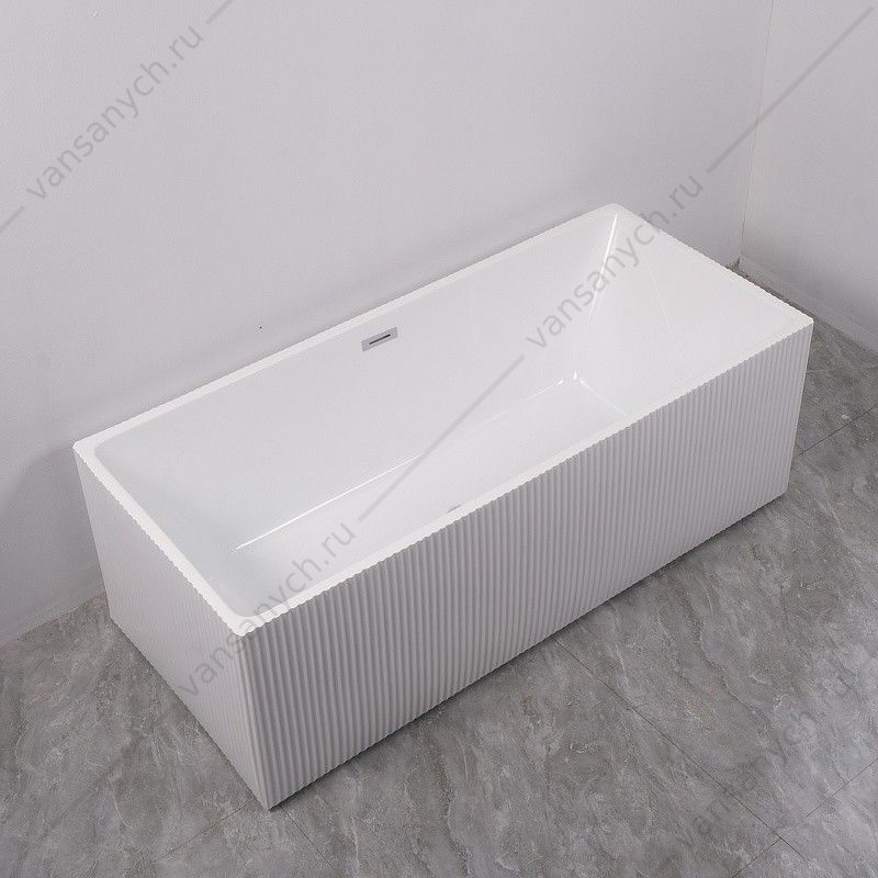 Ванна 180х75 акриловая Azario KATRINA отдельностоящая, рифленая, с сифоном и метал. рамой AZ-6601C-18075 AZARIO (Россия/Китай) купить в Тюмени (Ван Саныч™)