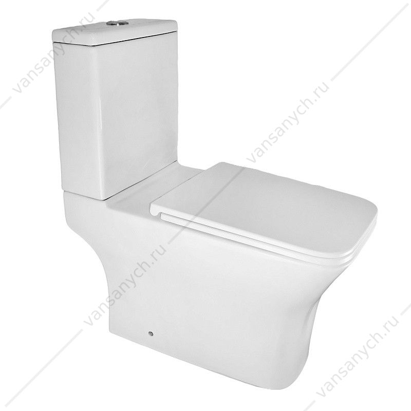 Унитаз-компакт безободковый, смыв Торнадо, сиденьем микролифт, быстросъем Azario Mari AZ-79143T AZARIO (Россия/Китай) купить в Тюмени (Ван Саныч™)