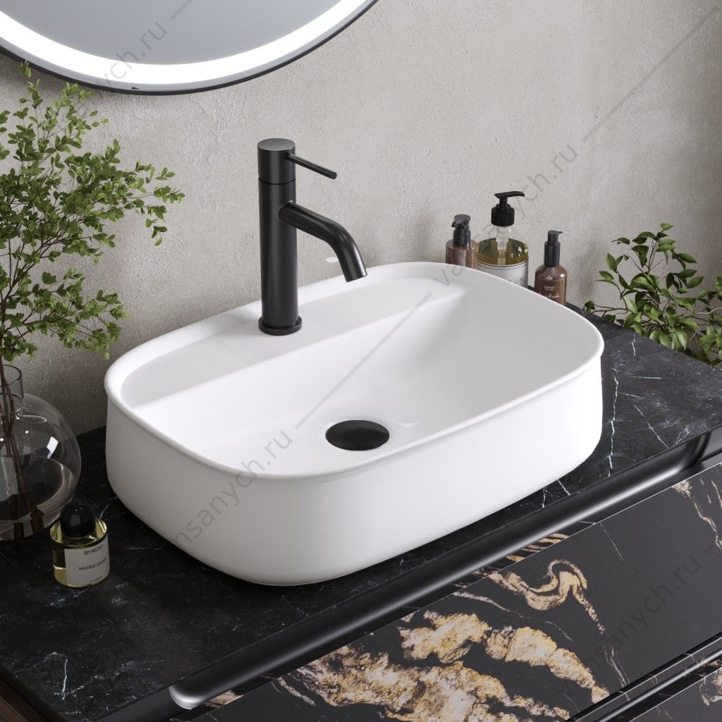 Раковина 56х39 накладная керамич. CEZARES  CZR-6580 Cezares (Италия) купить в Тюмени (Ван Саныч™)