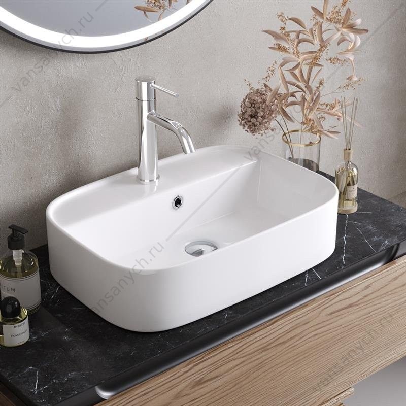 Раковина 56х39 накладная керамич. CEZARES  CZR-6616 Cezares (Италия) купить в Тюмени (Ван Саныч™)