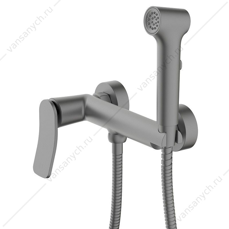 Гигиенический душ Azario Escaro со смесителем, керамический картридж, шланг 150 см, графит AZ-K2574GR AZARIO (Россия/Китай) купить в Тюмени (Ван Саныч™)