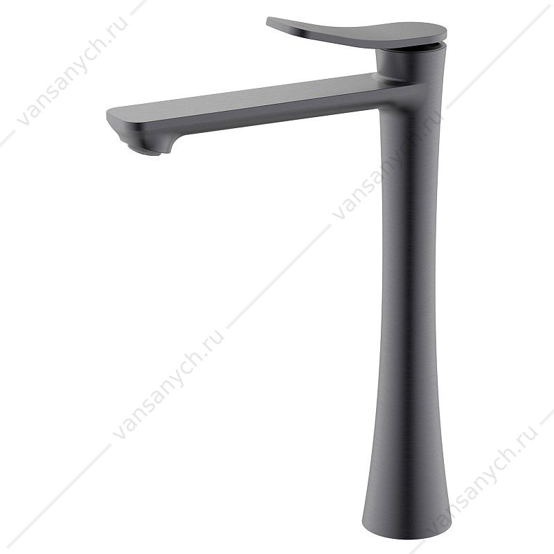 Cмеситель для раковины-чаши Azario Escaro высокий, керамический картридж, графит AZ-K9074GR AZARIO (Россия/Китай) купить в Тюмени (Ван Саныч™)