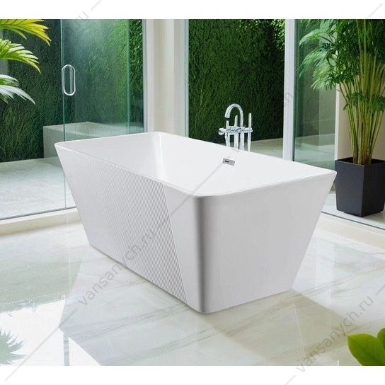 Ванна 170х75 акриловая Loranto прямоугольная, отдельностоящая, с сифоном и опорн. ножками, белый CS-13-170 Loranto (Россия-Китай) купить в Тюмени (Ван Саныч™)