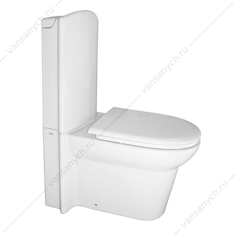 Унитаз-компакт с крышкой микролифт Creo Ceramique LE MANS напольный LM1002+LM1001+LM1003 Creo Ceramique (Франция) купить в Тюмени (Ван Саныч™)