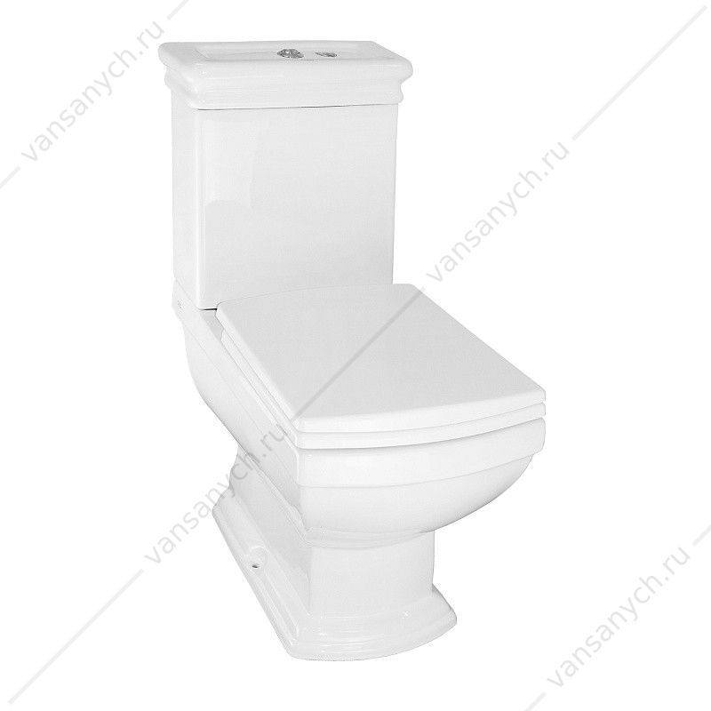 Унитаз-компакт напольный Creo Ceramique Orleans сиденье микролифт, белый OR1002+OR1003+OR1001 Creo Ceramique (Франция) купить в Тюмени (Ван Саныч™)