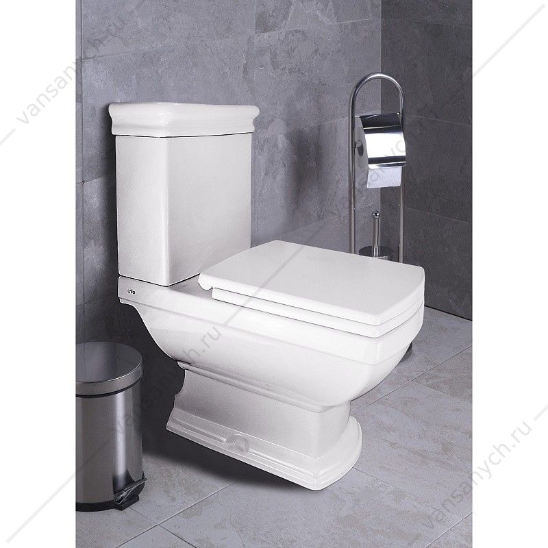 Унитаз-компакт напольный Creo Ceramique Orleans сиденье микролифт, белый OR1002+OR1003+OR1001 Creo Ceramique (Франция) купить в Тюмени (Ван Саныч™)