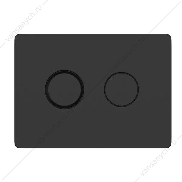 Кнопка пневматическая черный матовый Cersanit Accento Circle для AQUA 50 пластик  Cersanit (Польша) купить в Тюмени (Ван Саныч™)