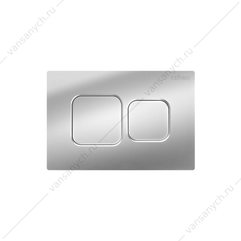 Кнопка смыва пневматическая CEZARES хром глянец PN2-BTN-01 Cezares (Италия) купить в Тюмени (Ван Саныч™)