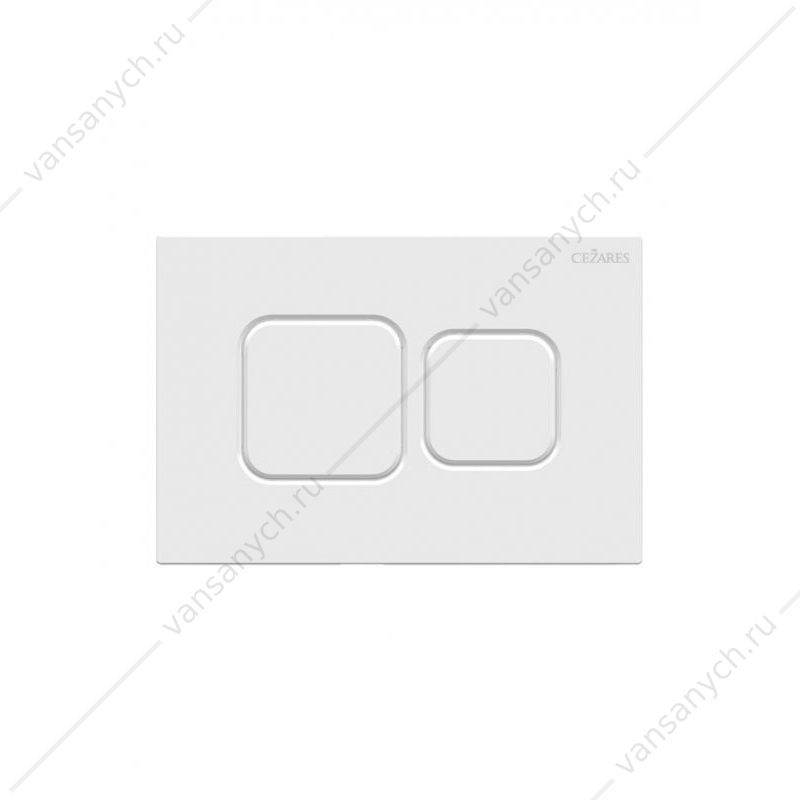 Кнопка смыва пневматическая CEZARES белый глянец PN2-BTN-BL Cezares (Италия) купить в Тюмени (Ван Саныч™)