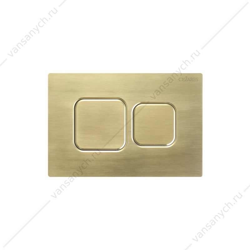 Кнопка смыва пневматическая CEZARES брашированное золото PN2-BTN-BORO Cezares (Италия) купить в Тюмени (Ван Саныч™)