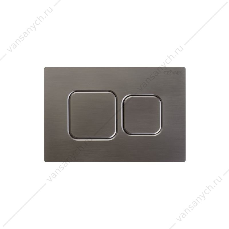 Кнопка смыва пневматическая CEZARES оружейная сталь PN2-BTN-GM Cezares (Италия) купить в Тюмени (Ван Саныч™)