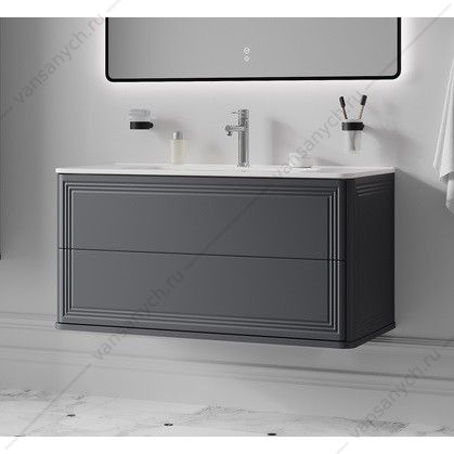 Тумба с раковиной 100 IDDIS Oxford Neo подвесная темно-серый OXN10D0i95K
 IDDIS (Россия) купить в Тюмени (Ван Саныч™)