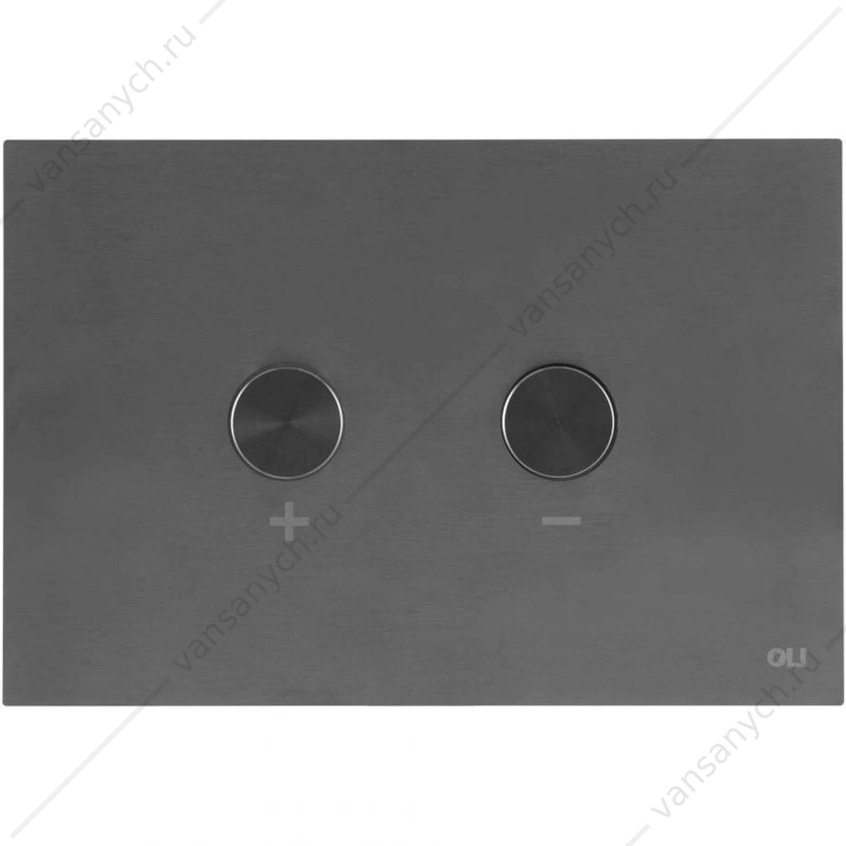 УТ000033771   Клавиша смыва пневматическая двойная металл (оружейная сталь) OLI BLINK Gun Metal 882567  Oli (Португалия) купить в Тюмени (Ван Саныч™)