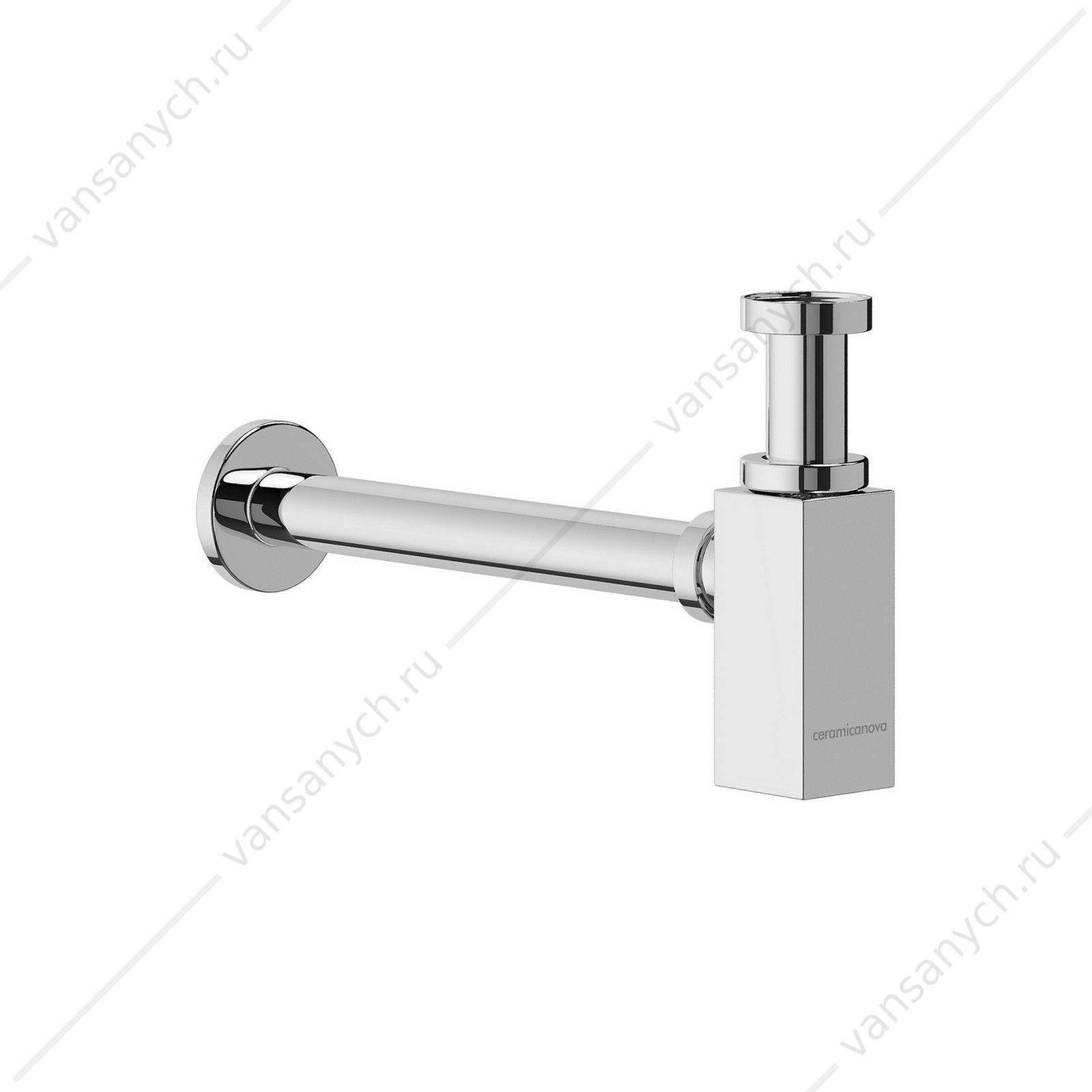 Сифон для раковины хром Ceramica Nova 70002CH  CERAMICA NOVA (Италия) купить в Тюмени (Ван Саныч™)