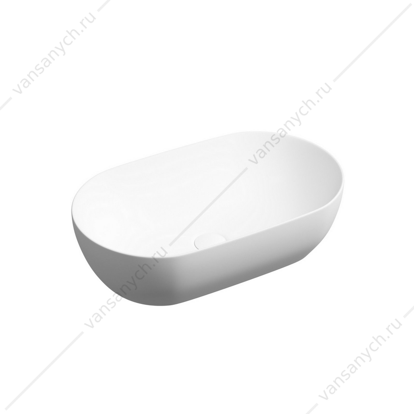 Раковина 50см Ceramica Nova TWIST CN12001MW накладная белый матовый CERAMICA NOVA (Италия) купить в Тюмени (Ван Саныч™)