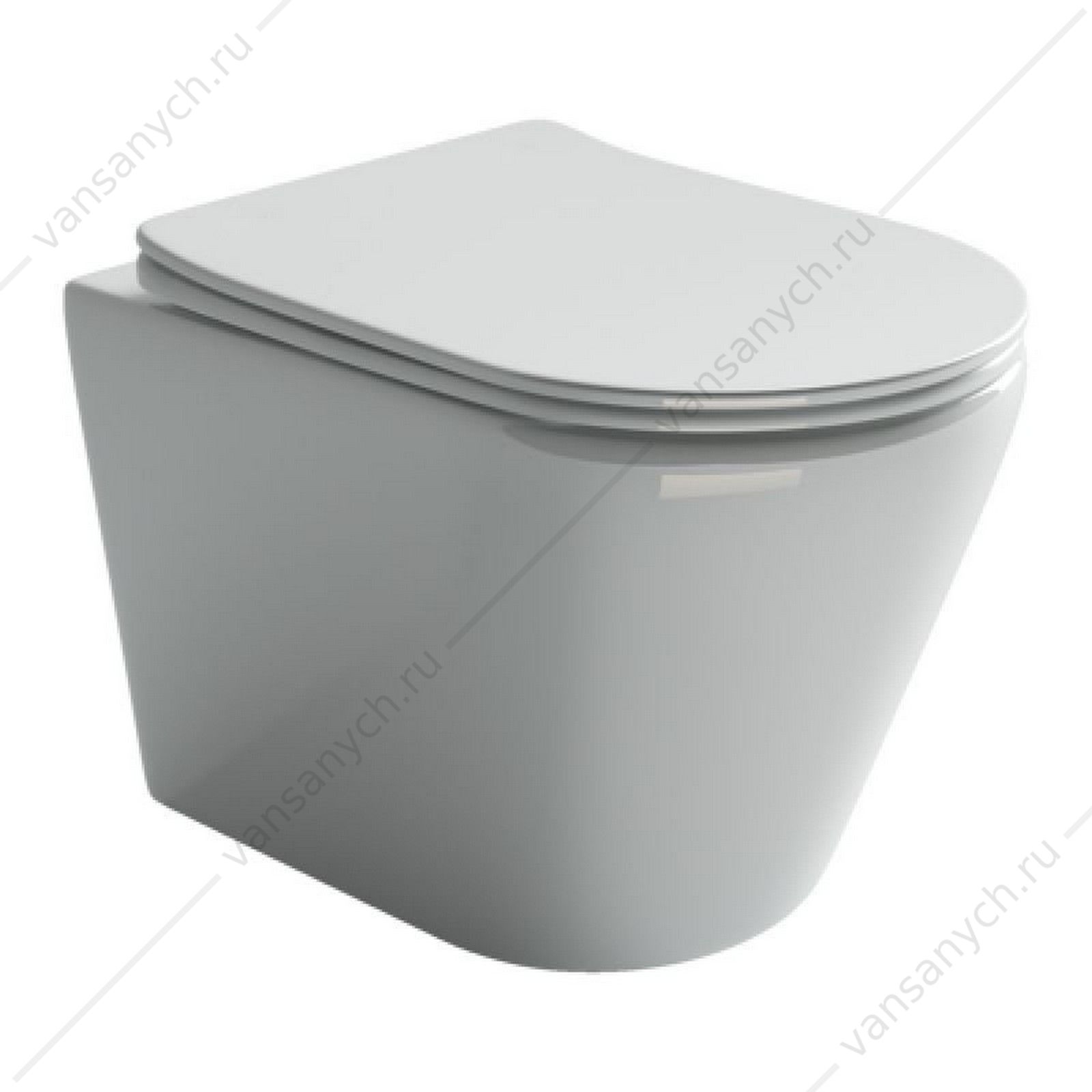 Унитаз безободковый с сиденьем микролифт Ceramica Nova HIGHLIGHT CN1804 белый подвесной  CERAMICA NOVA (Италия) купить в Тюмени (Ван Саныч™)