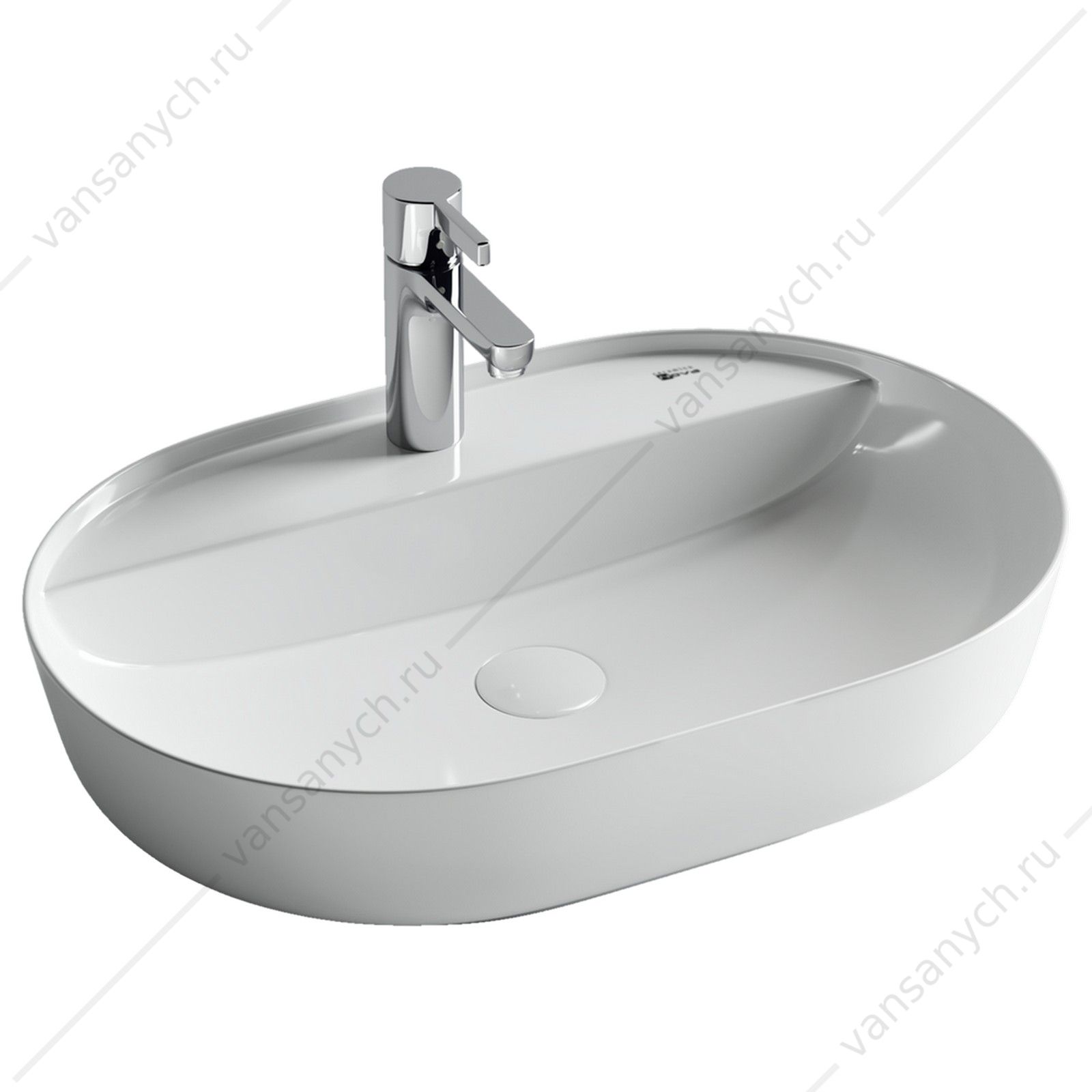 Раковина 61см Ceramica Nova MODO CN2004 накладная белый CERAMICA NOVA (Италия) купить в Тюмени (Ван Саныч™)