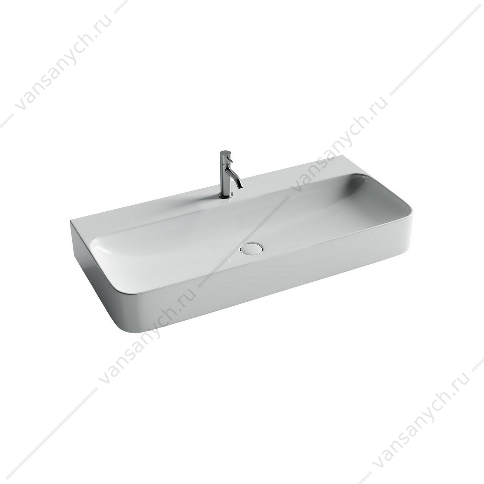 Раковина 100см Ceramica Nova AURA CN2007 подвесная белый CERAMICA NOVA (Италия) купить в Тюмени (Ван Саныч™)