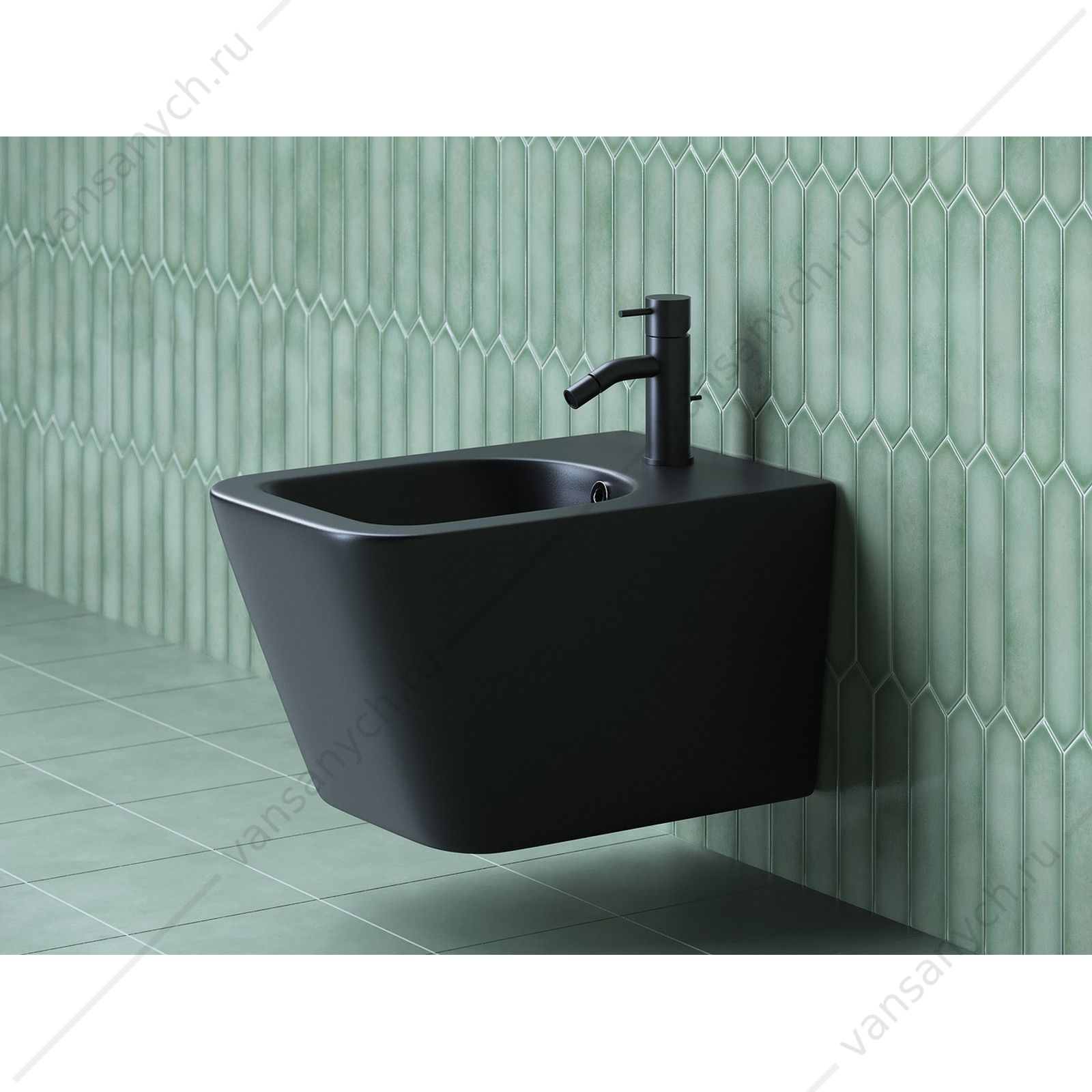Биде Ceramica Nova METRIC CN3008MB черный матовый подвесное CERAMICA NOVA (Италия) купить в Тюмени (Ван Саныч™)