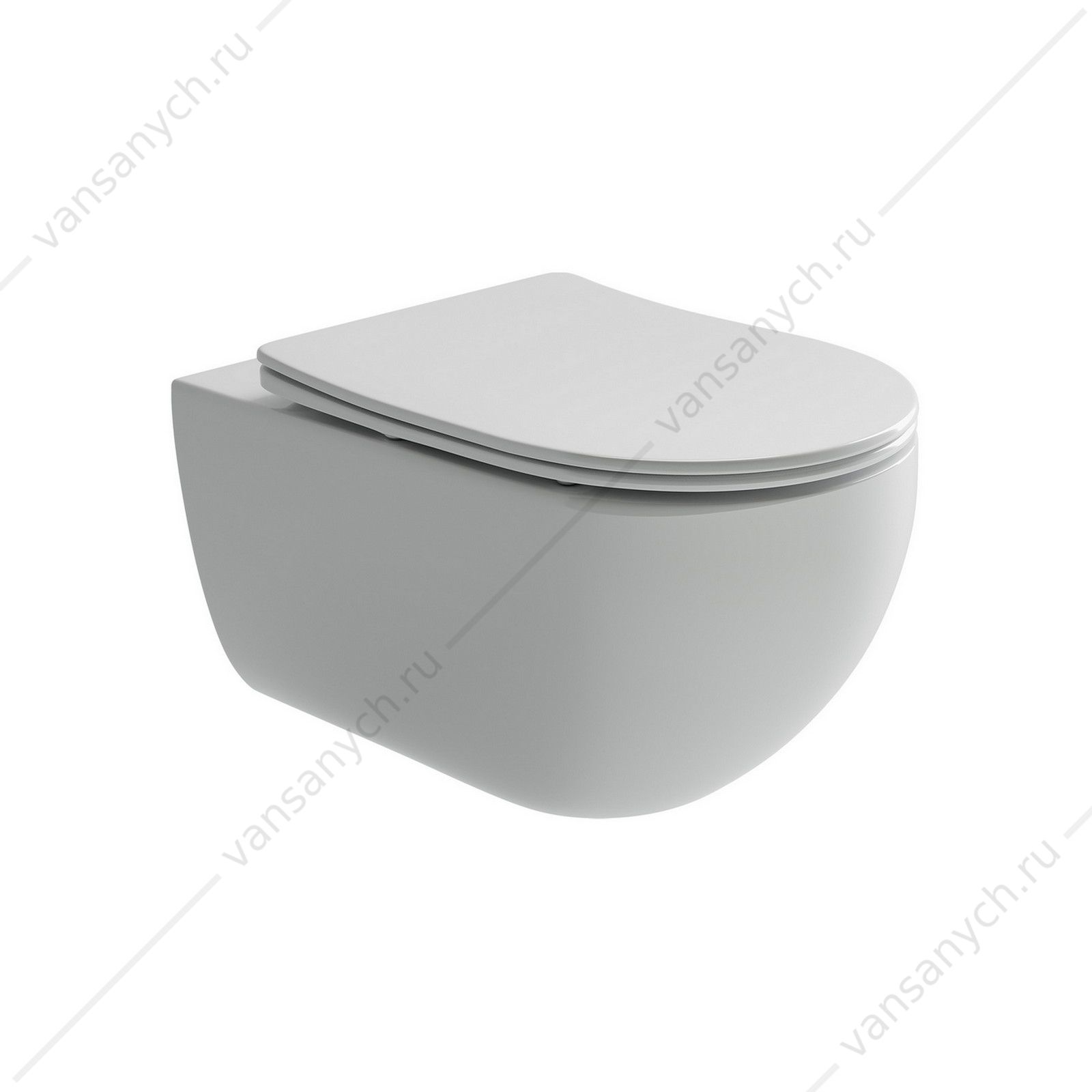 Унитаз безободковый с сиденьем микролифт Ceramica Nova LONG CN3015 белый подвесной  CERAMICA NOVA (Италия) купить в Тюмени (Ван Саныч™)