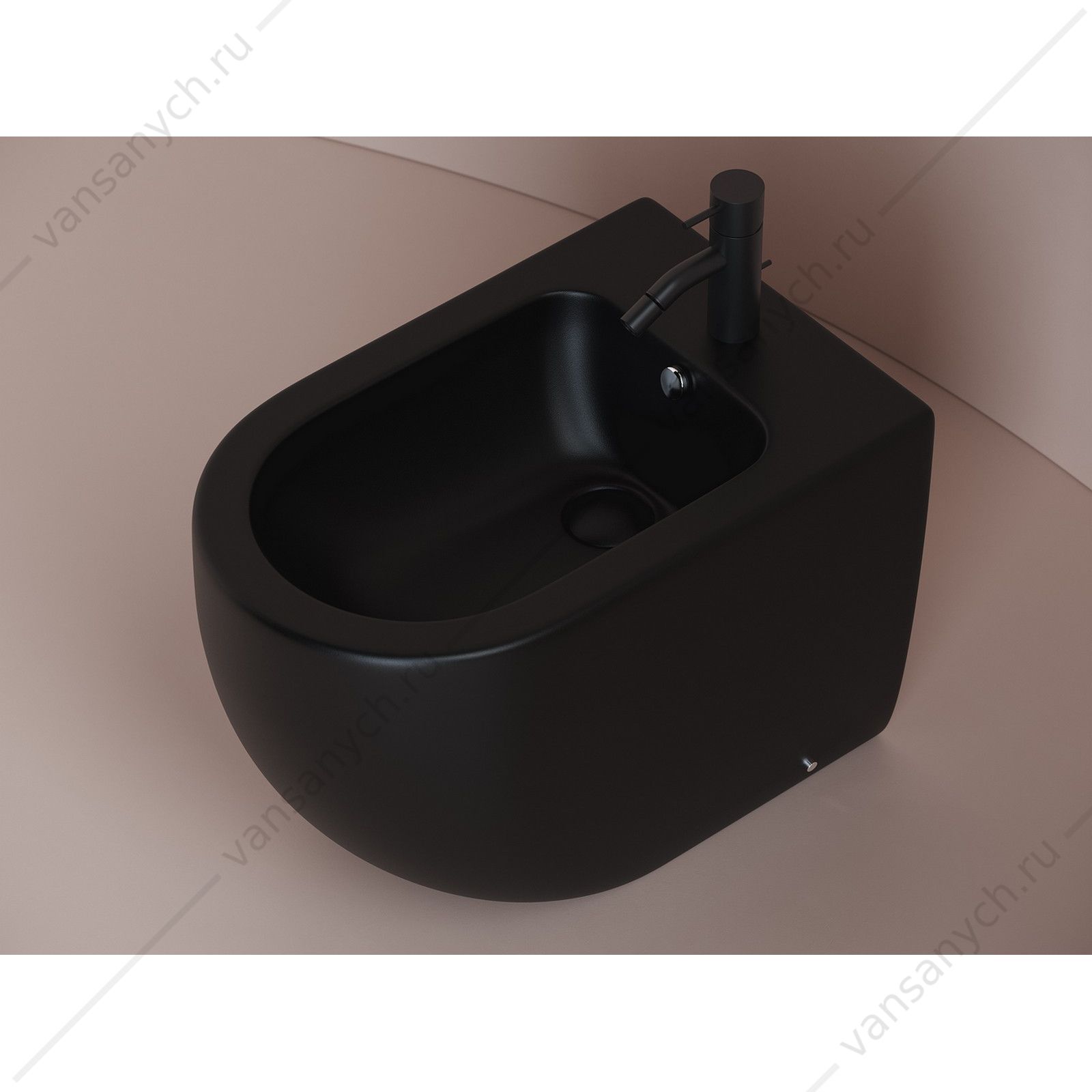 Биде Ceramica Nova METROPOL CN4005MB черный матовый напольное CERAMICA NOVA (Италия) купить в Тюмени (Ван Саныч™)