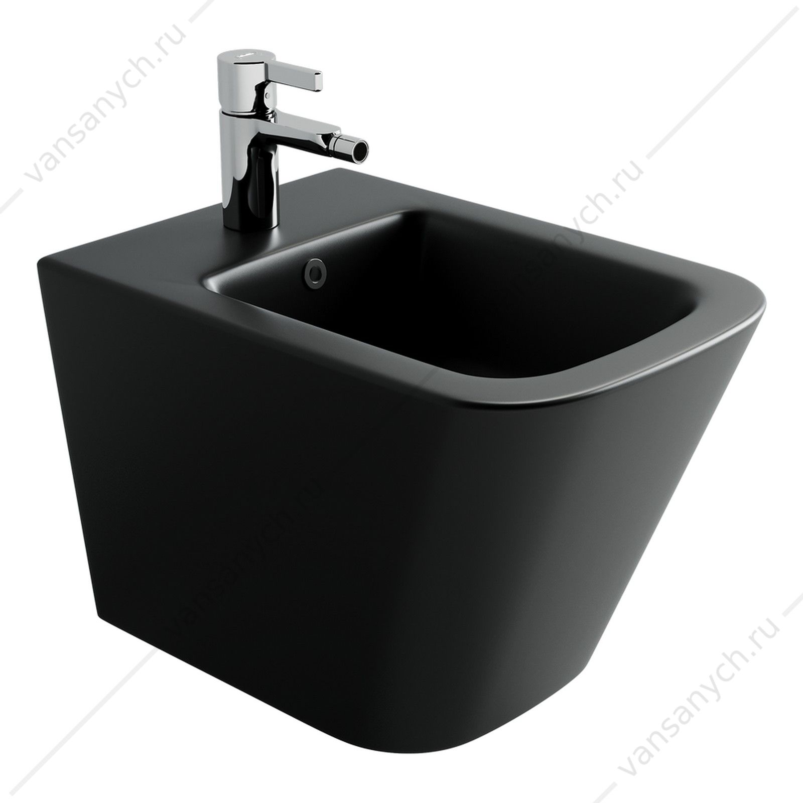 Биде Ceramica Nova UNION CN4010MB черный матовый подвесное CERAMICA NOVA (Италия) купить в Тюмени (Ван Саныч™)