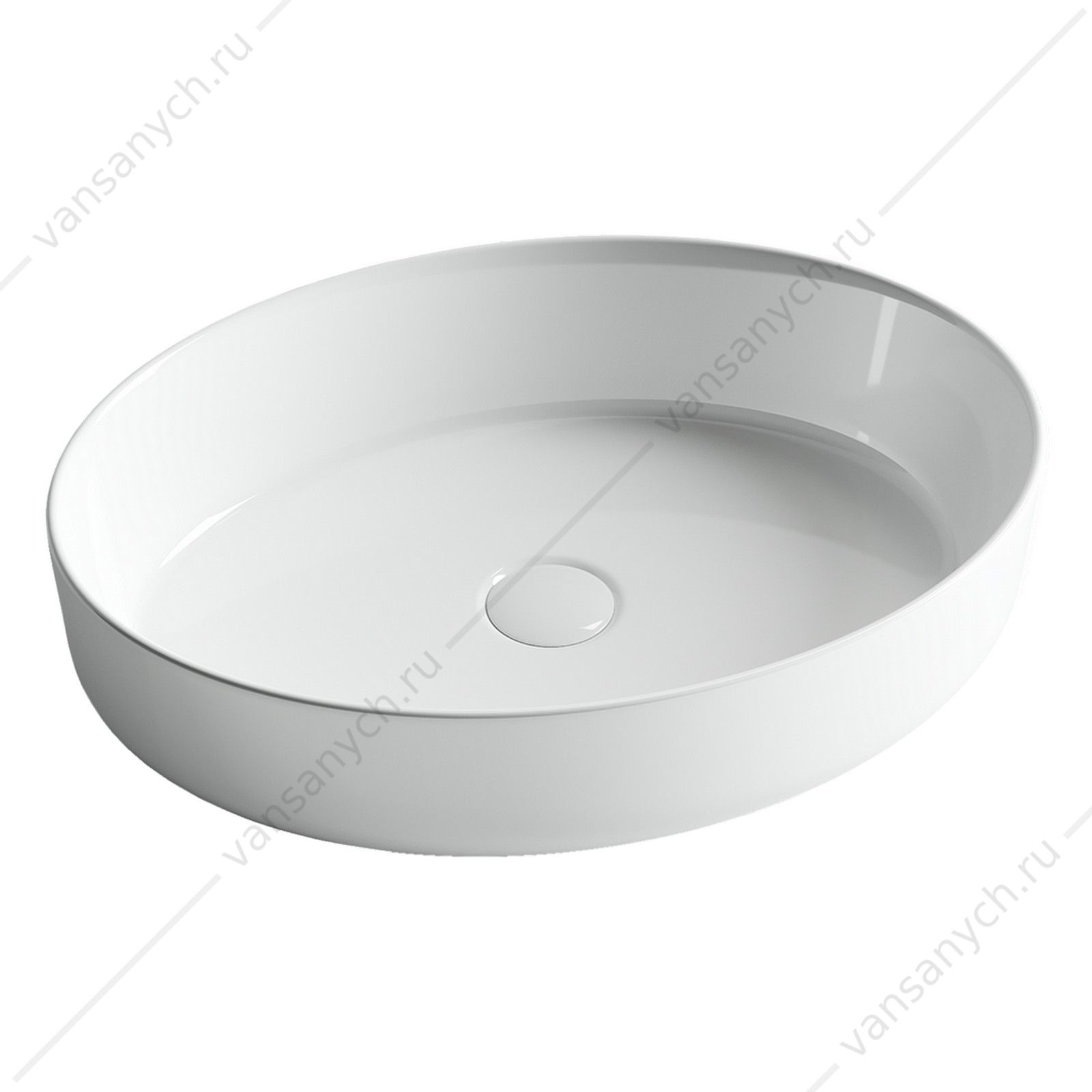 Раковина 55см Ceramica Nova ELEMENT CN5002 накладная белый CERAMICA NOVA (Италия) купить в Тюмени (Ван Саныч™)