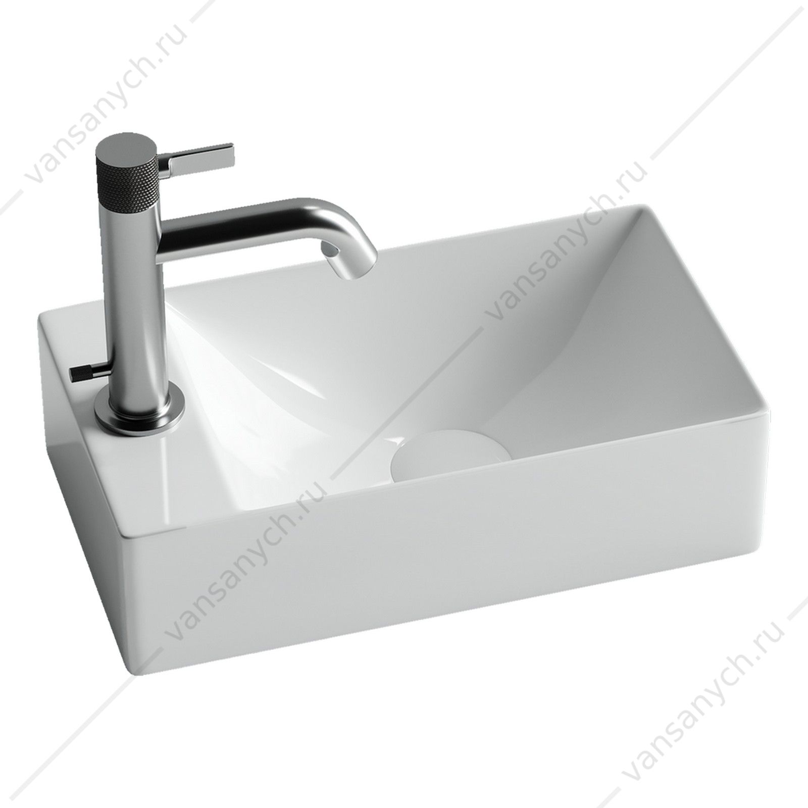 Раковина подвесная 38 SANCOS ELEMENT 37, 5х10 Белый CN5008 CERAMICA NOVA (Италия) купить в Тюмени (Ван Саныч™)