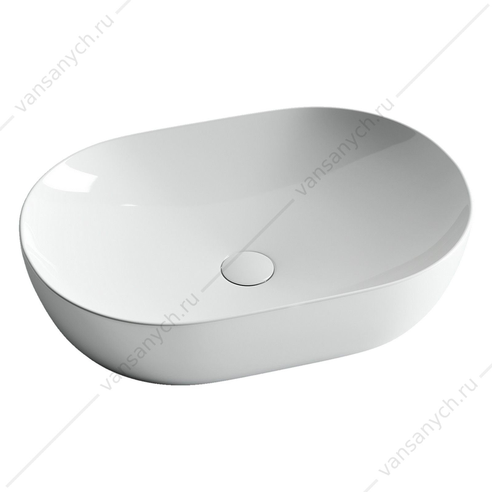 Раковина 60см Ceramica Nova ELEMENT CN5009 накладная белый CERAMICA NOVA (Италия) купить в Тюмени (Ван Саныч™)
