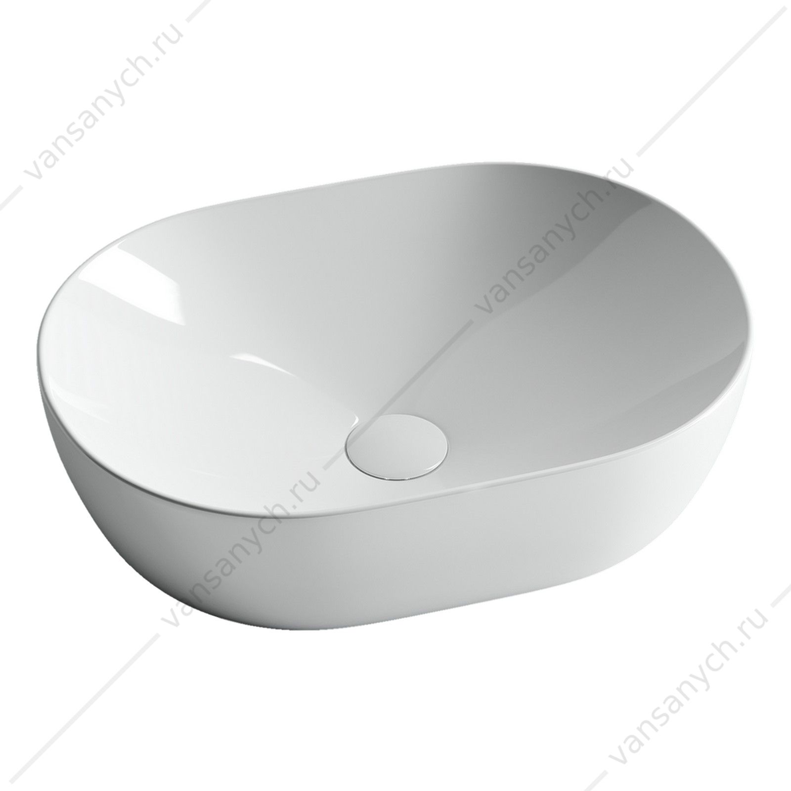 Раковина 48см Ceramica Nova ELEMENT CN5010 накладная белый CERAMICA NOVA (Италия) купить в Тюмени (Ван Саныч™)