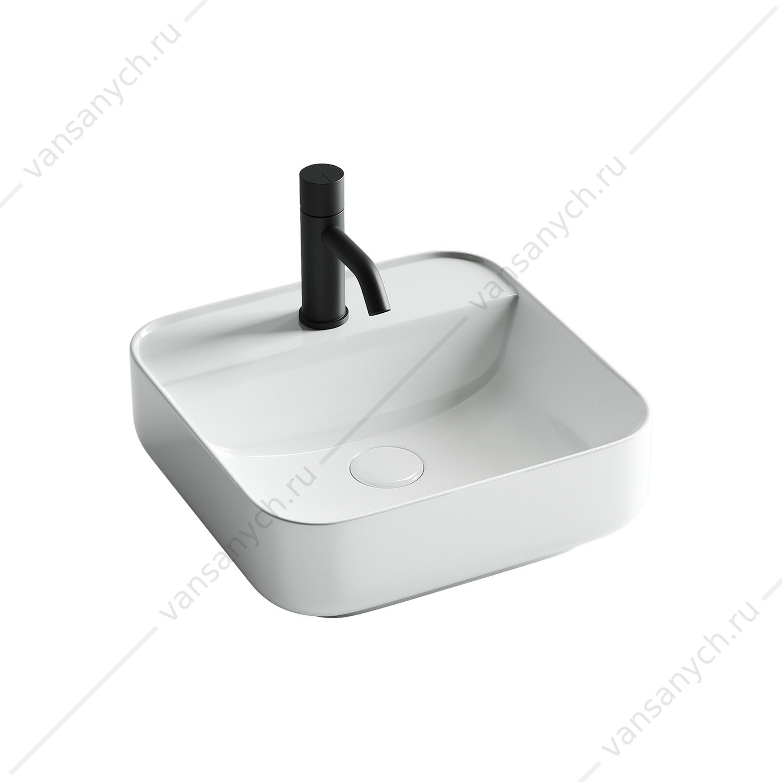 Раковина 39см Ceramica Nova ELEMENT CN5014 накладная белый CERAMICA NOVA (Италия) купить в Тюмени (Ван Саныч™)