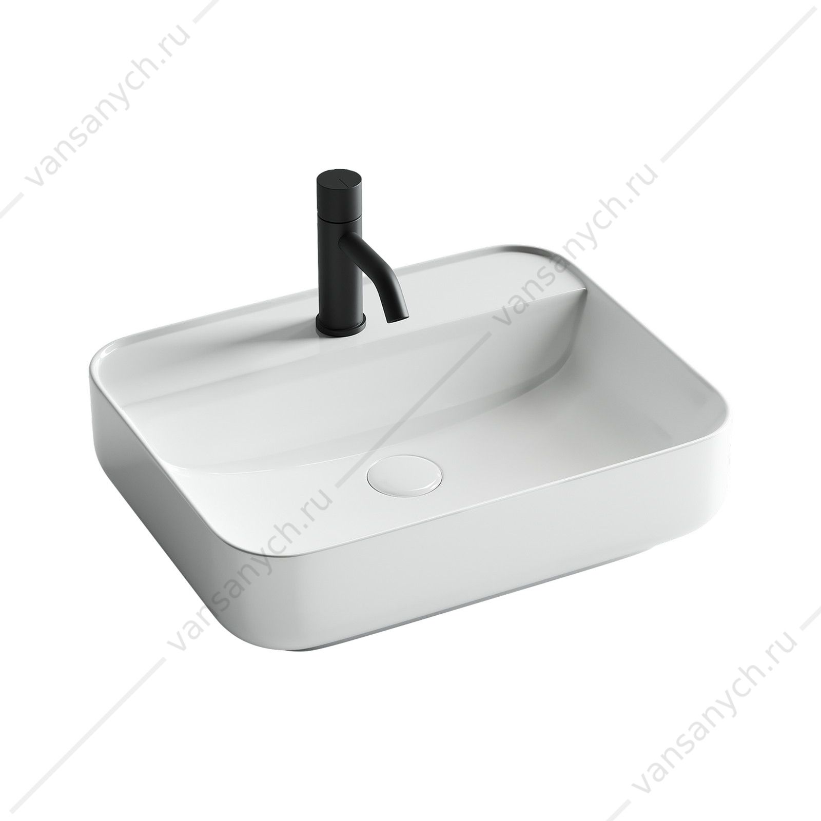 Раковина 50см Ceramica Nova ELEMENT CN5015 накладная белый CERAMICA NOVA (Италия) купить в Тюмени (Ван Саныч™)