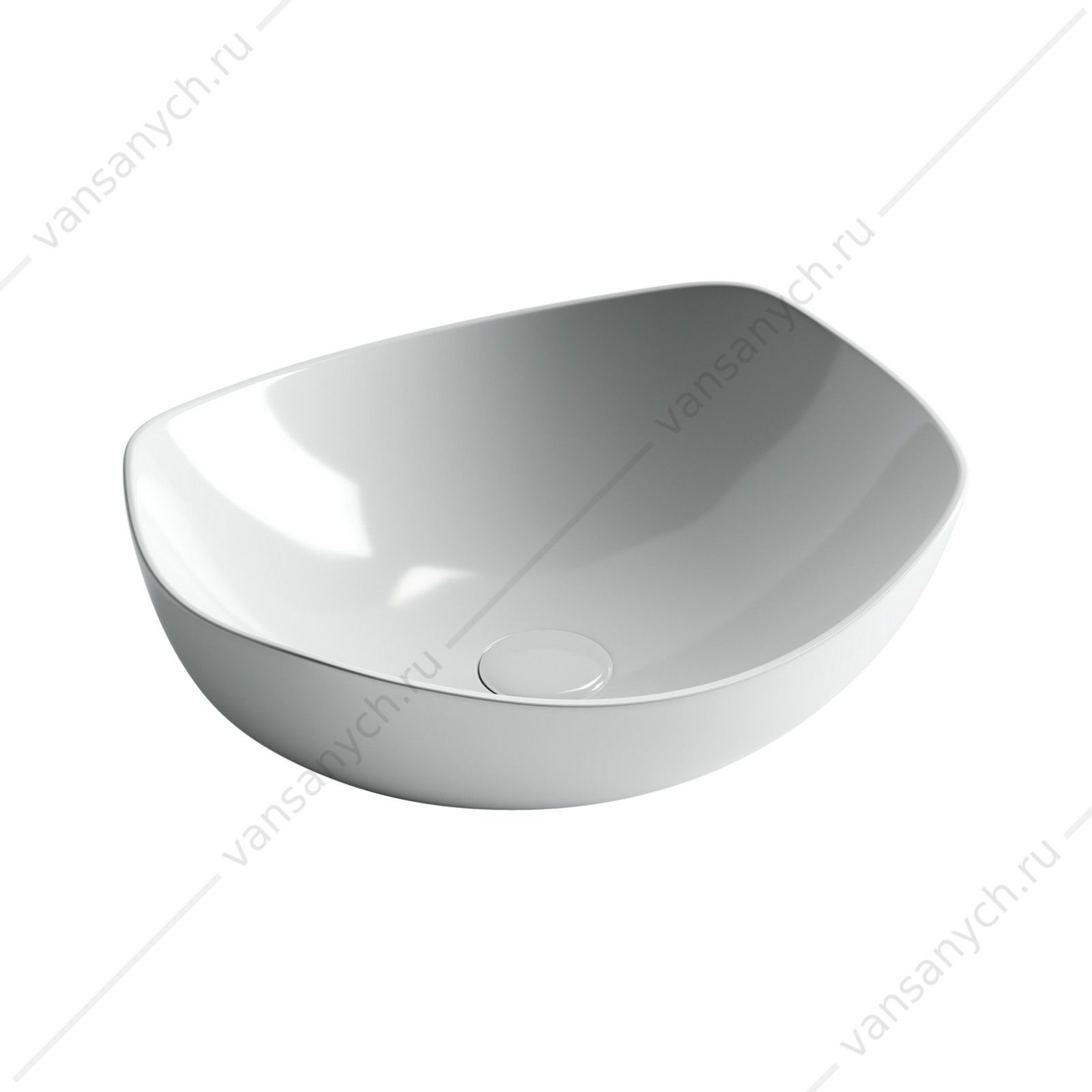 Раковина 42см Ceramica Nova ELEMENT CN5017 накладная белый CERAMICA NOVA (Италия) купить в Тюмени (Ван Саныч™)
