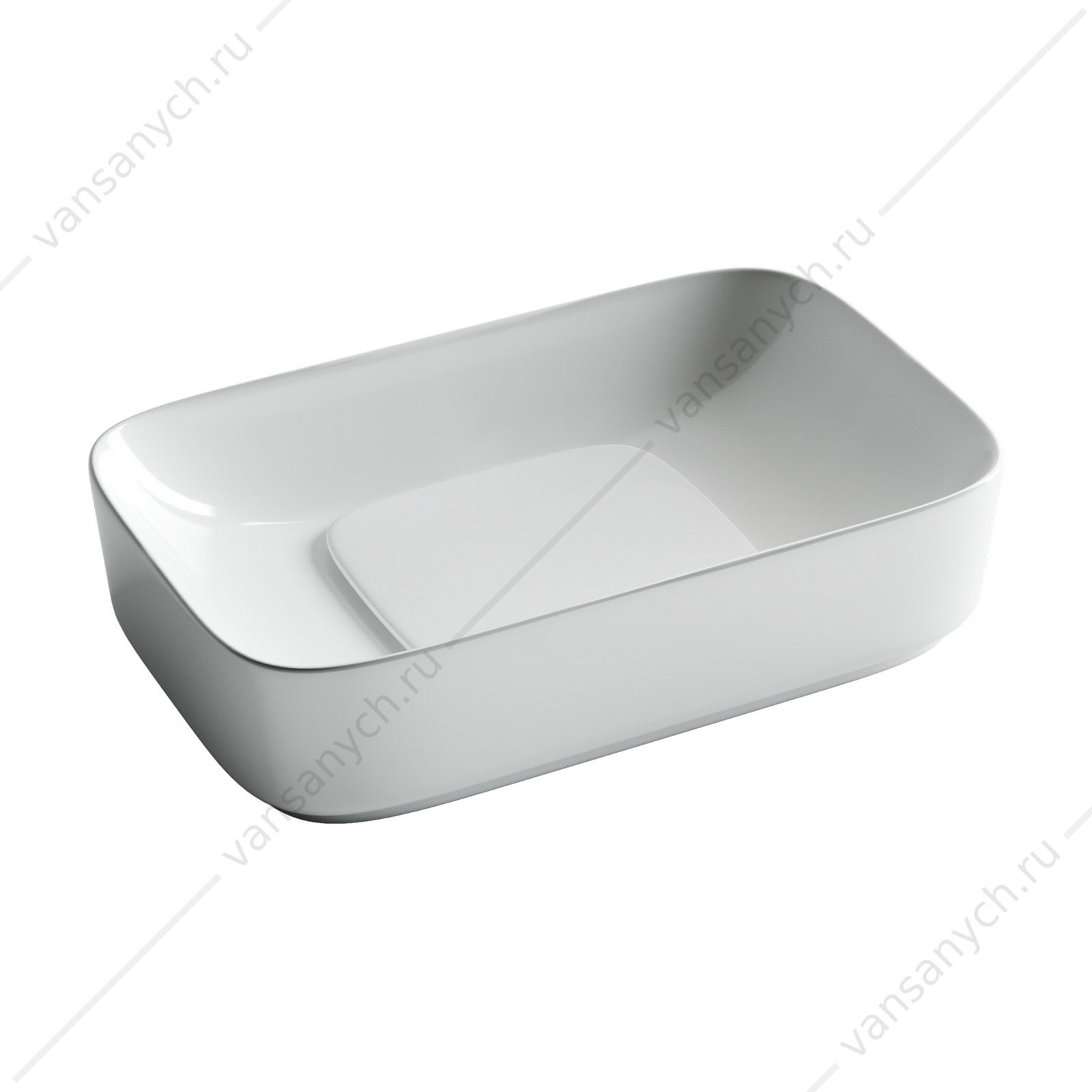 Раковина 60см Ceramica Nova ELEMENT CN5021 накладная белый CERAMICA NOVA (Италия) купить в Тюмени (Ван Саныч™)