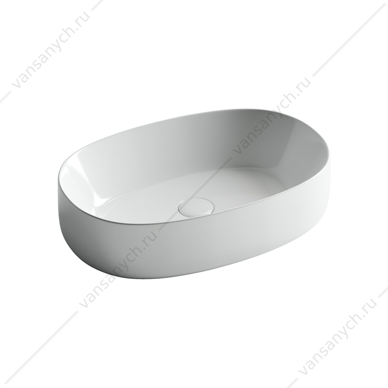 Раковина 54см Ceramica Nova ELEMENT CN5023 накладная белый CERAMICA NOVA (Италия) купить в Тюмени (Ван Саныч™)
