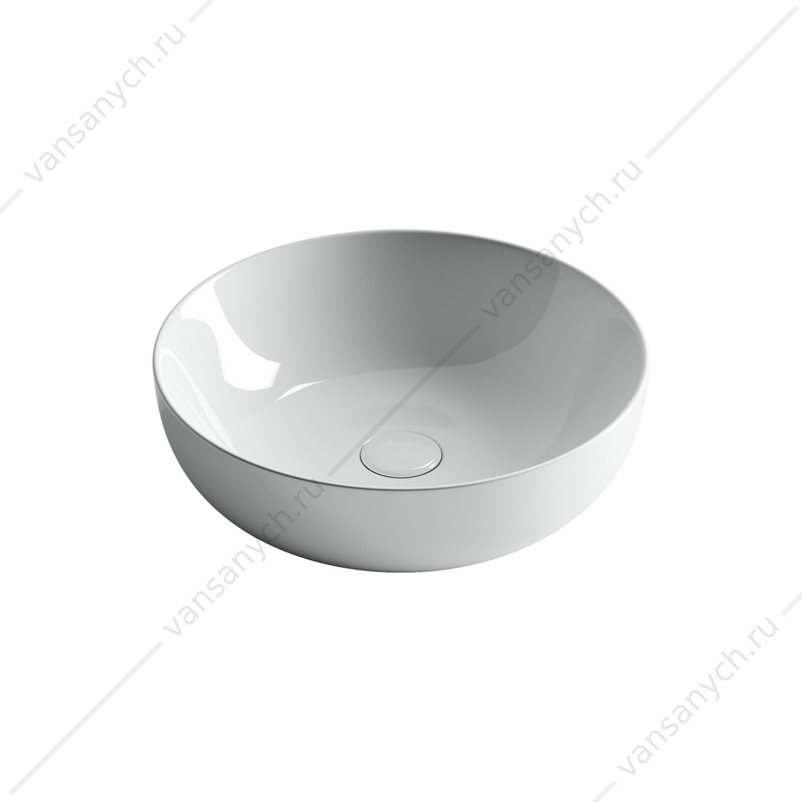 Раковина 42см Ceramica Nova ELEMENT CN5024 накладная белый CERAMICA NOVA (Италия) купить в Тюмени (Ван Саныч™)