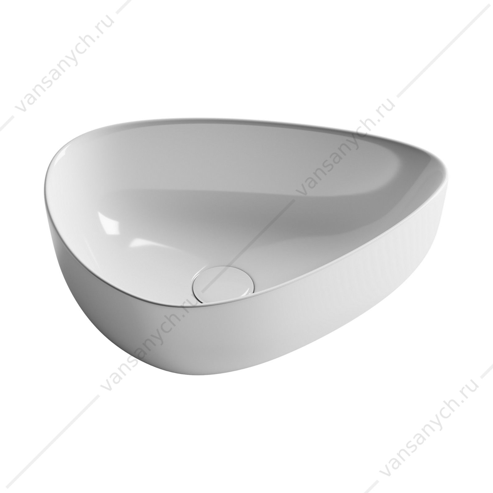 Раковина 46см Ceramica Nova ELEMENT CN5026 накладная белый CERAMICA NOVA (Италия) купить в Тюмени (Ван Саныч™)