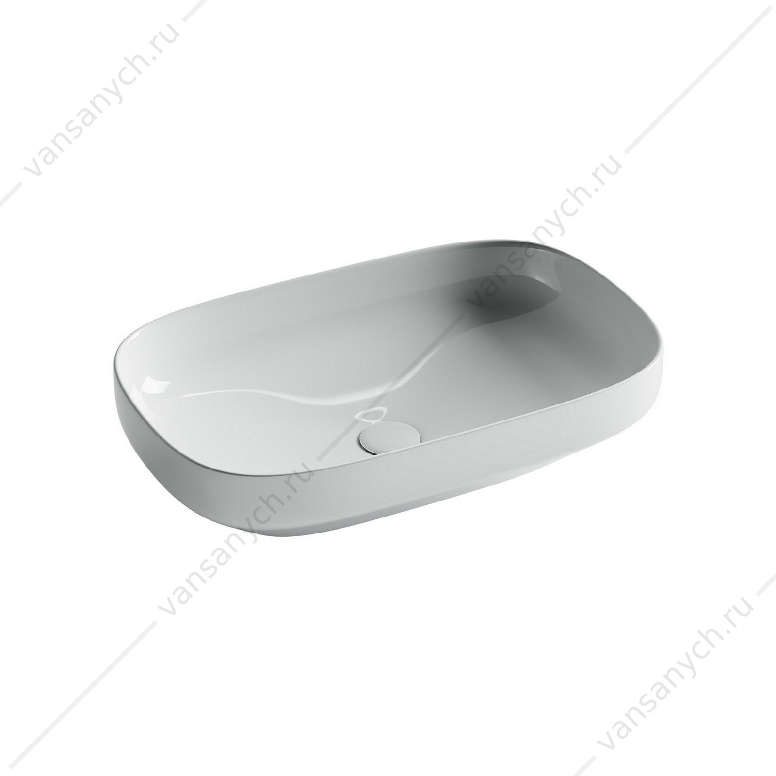 Раковина 60см Ceramica Nova ELEMENT CN5030 накладная белый CERAMICA NOVA (Италия) купить в Тюмени (Ван Саныч™)