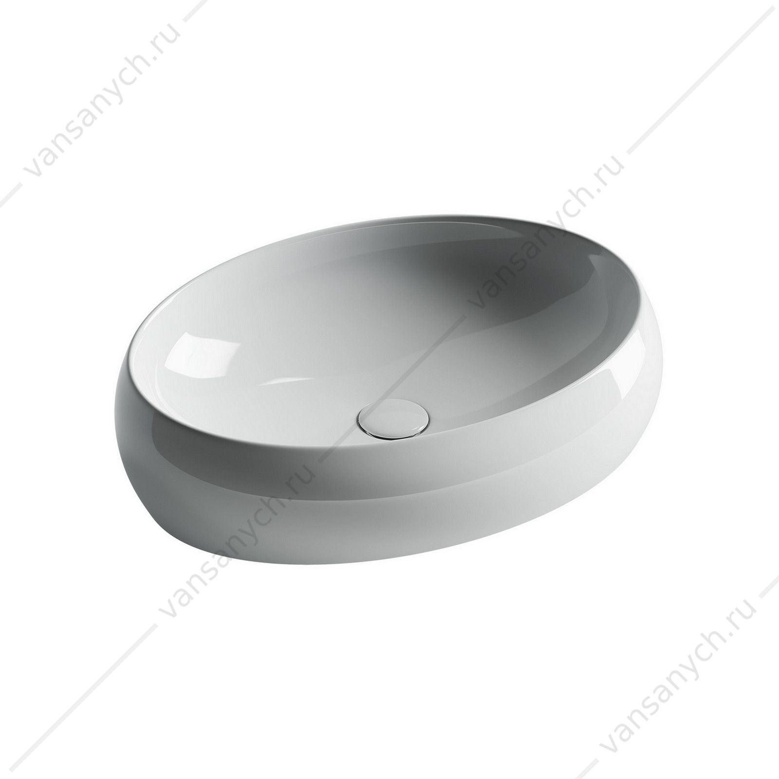 Раковина 56см Ceramica Nova ELEMENT CN5033 накладная белый CERAMICA NOVA (Италия) купить в Тюмени (Ван Саныч™)