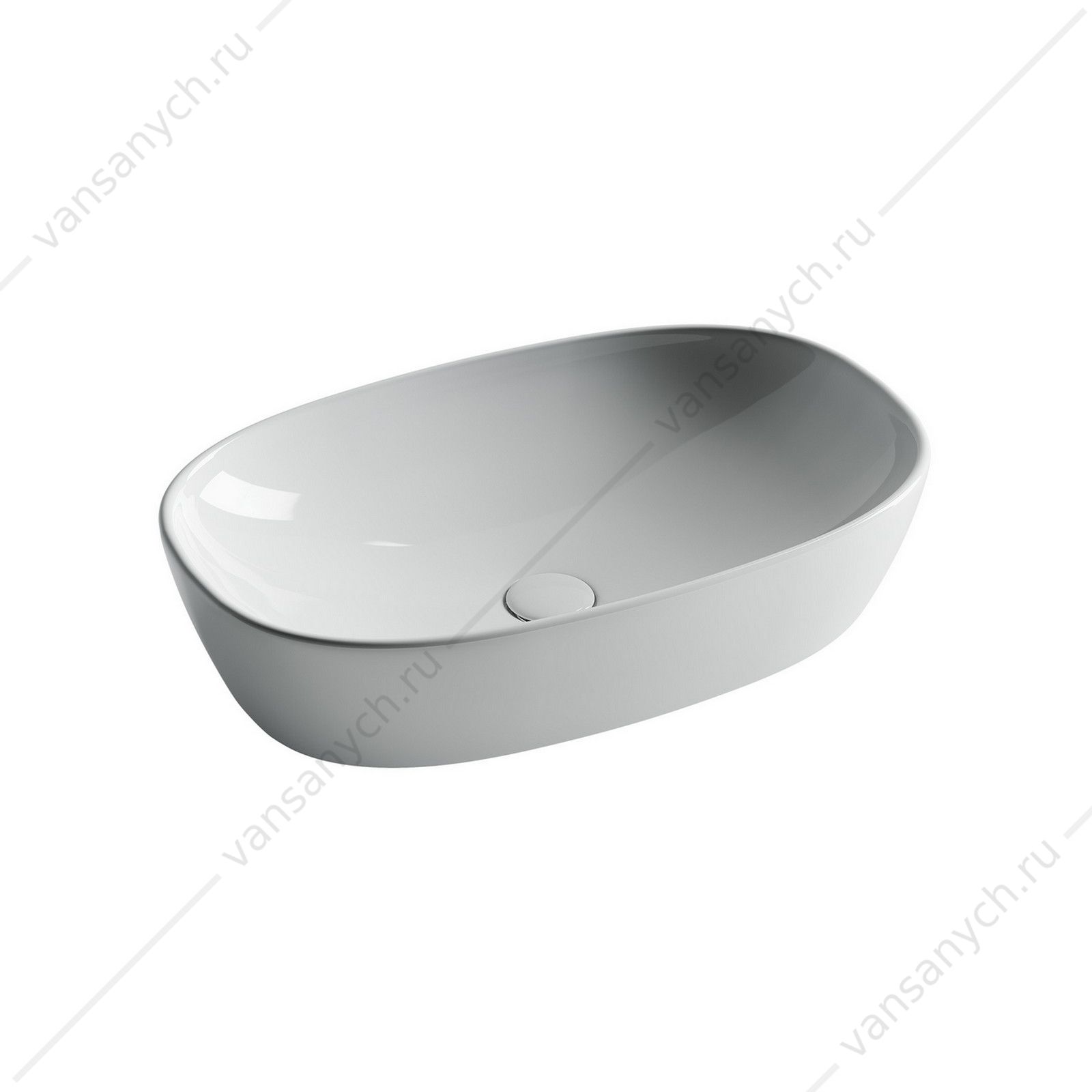 Раковина 60см Ceramica Nova ELEMENT CN5039 накладная белый CERAMICA NOVA (Италия) купить в Тюмени (Ван Саныч™)