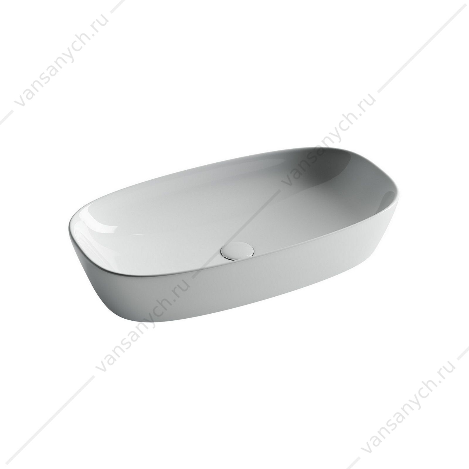 Раковина 70см Ceramica Nova ELEMENT CN5040 накладная белый CERAMICA NOVA (Италия) купить в Тюмени (Ван Саныч™)