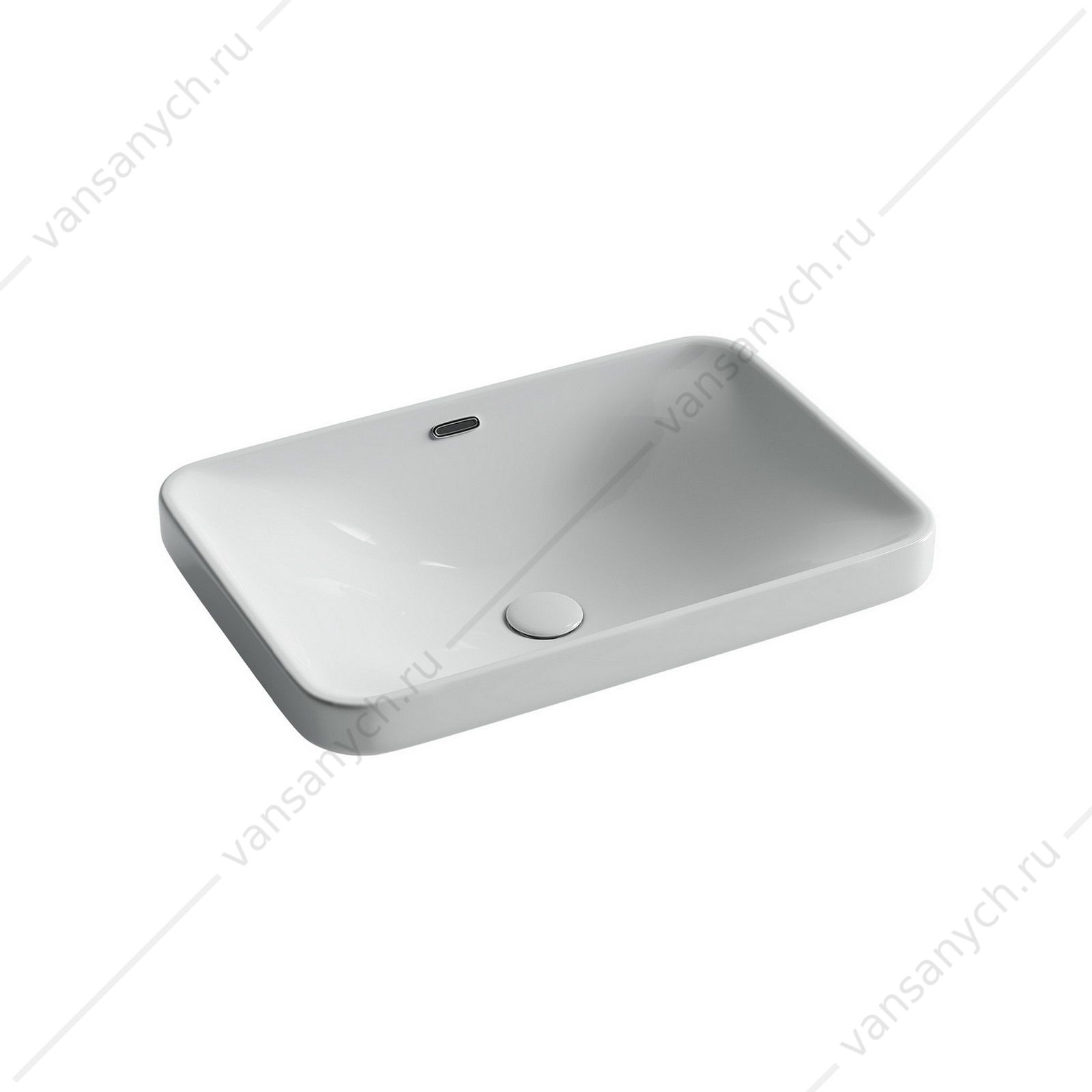 Раковина 61см Ceramica Nova ELEMENT CN5041 встраиваемая белый CERAMICA NOVA (Италия) купить в Тюмени (Ван Саныч™)