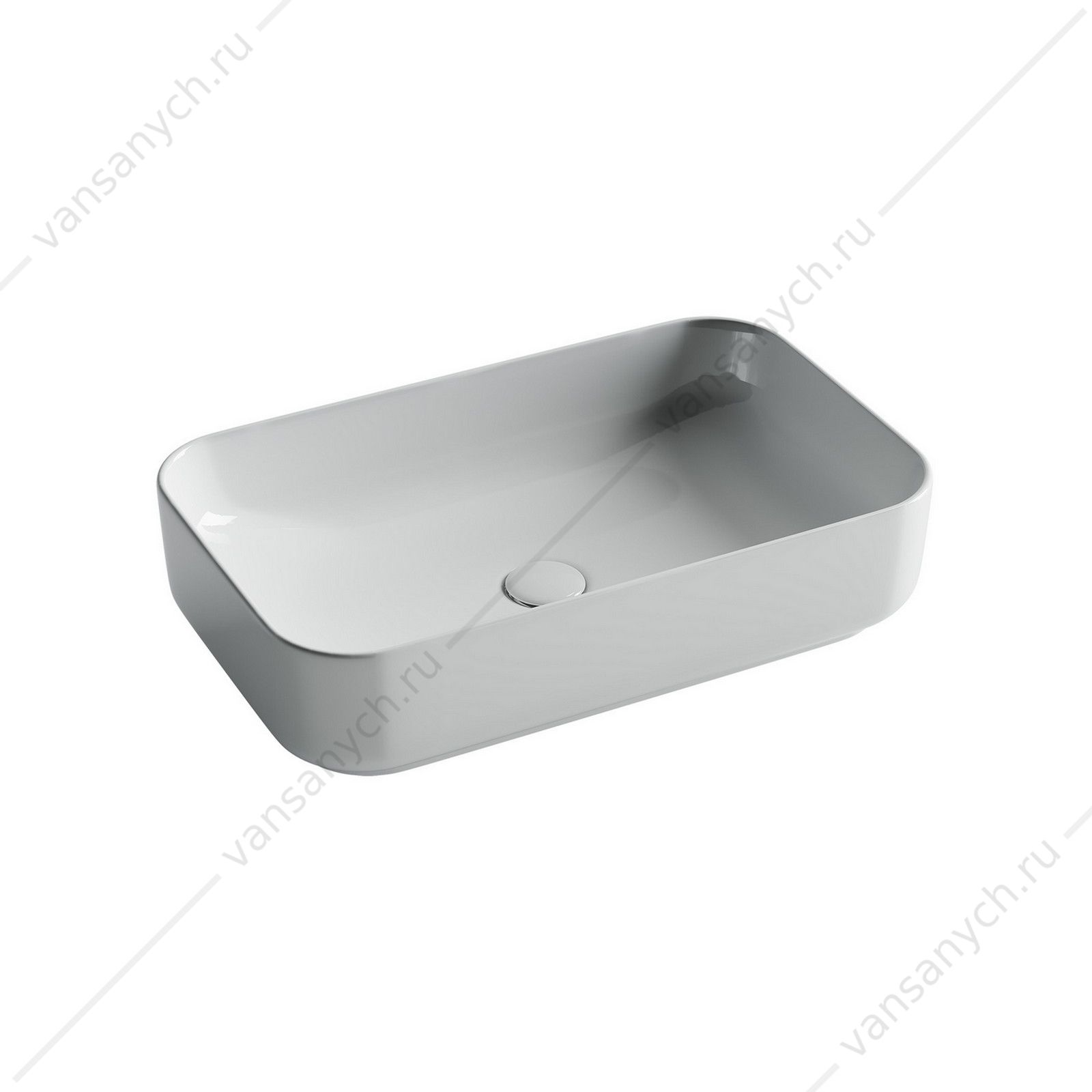 Раковина 61см Ceramica Nova ELEMENT CN5044 накладная белый CERAMICA NOVA (Италия) купить в Тюмени (Ван Саныч™)